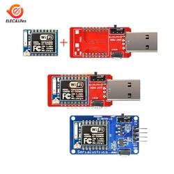 CH340 CH340G USB To TTL ESP8266 ESP-07 ESP07 Serial WiFi Wireless Development Board V1.0 Adapter Antenna To TTL Driver Module