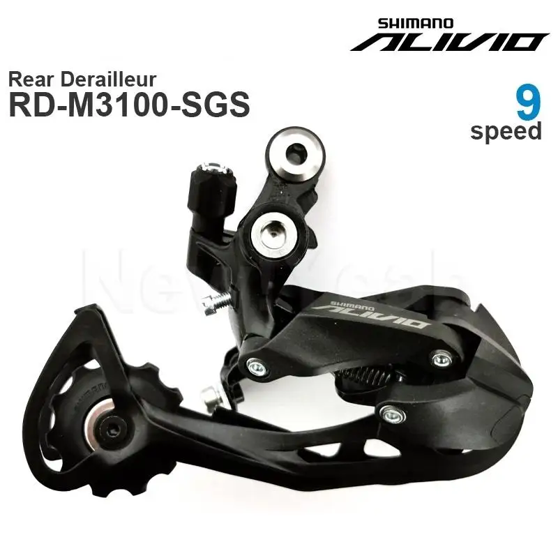 SHIMANO ALIVIO M3100 9V 9 speed Rear Derailleur -  SHADOW RD-M3100-SGS  capacity 45T Low sprocket 32T-36T MTB Original parts