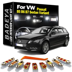 BADEYA Canbus Car Bulbs LED Interior Map Dome Light Kit For Volkswagen VW Passat B5 B6 B7 Sedan Variant 1997-2011 2012 2013 2014