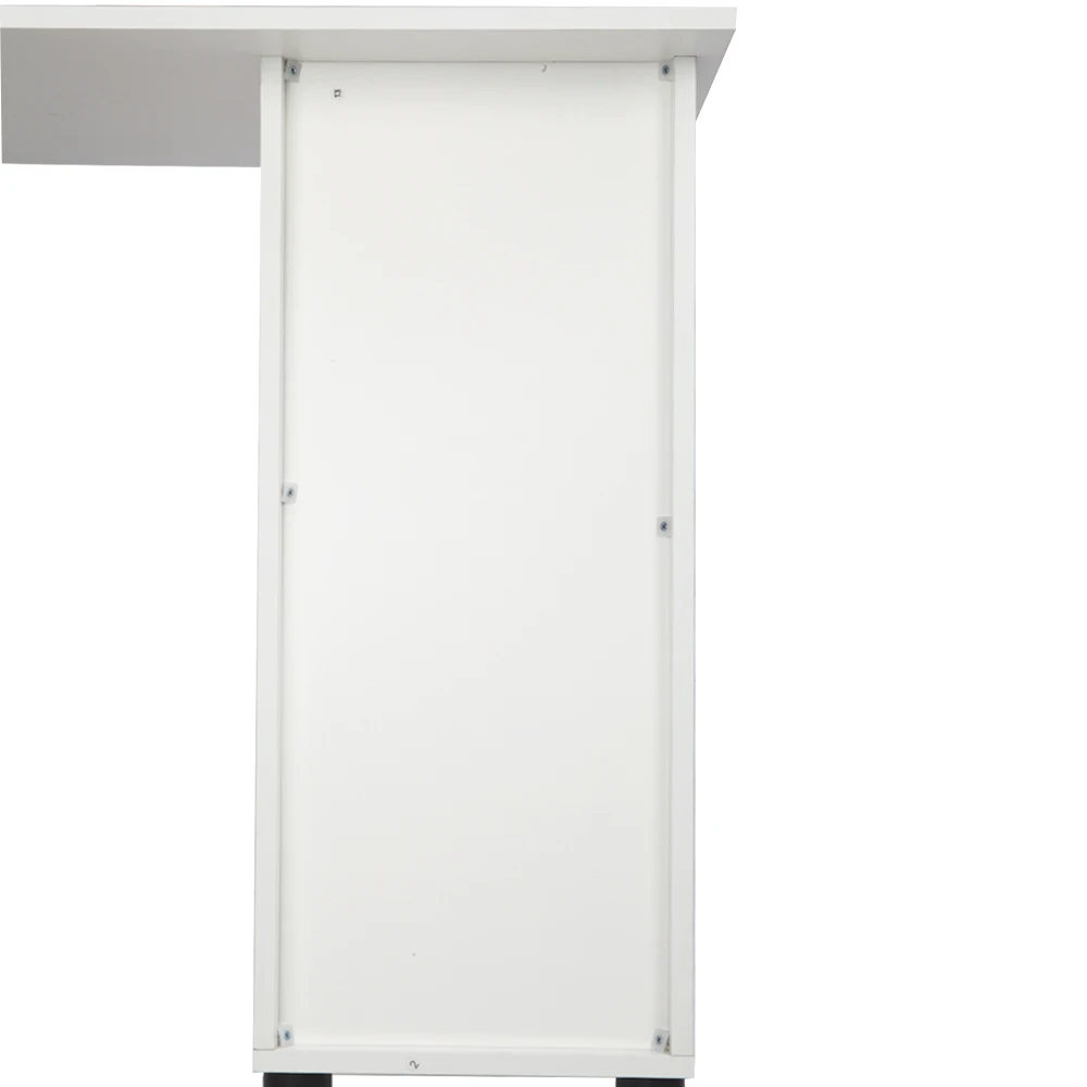 One Door Four Drawers Computer Desk White