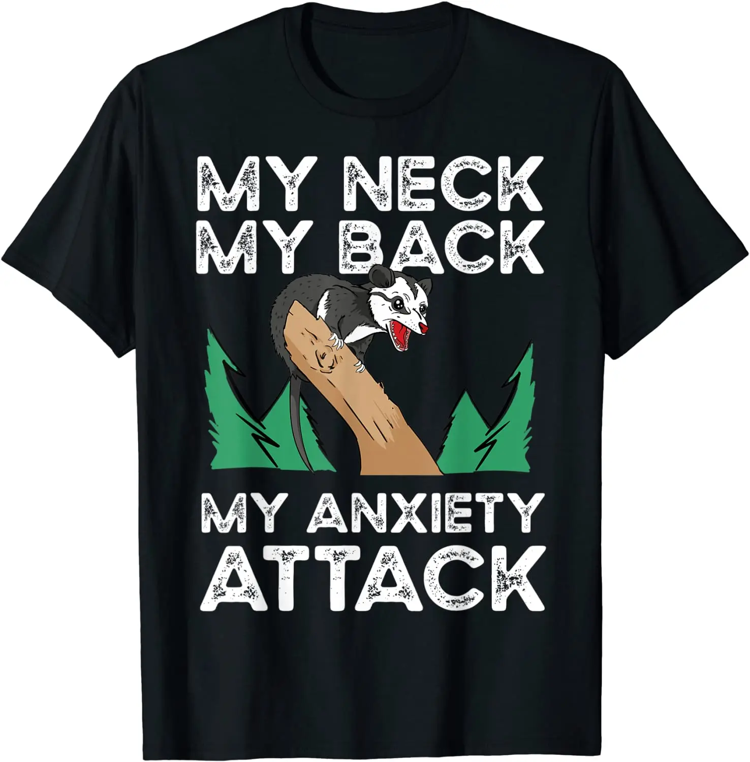 

Забавная футболка с надписью «MY NECK MY BACK MY anxiattack», топы, рубашки, Хлопковая мужская футболка большого размера