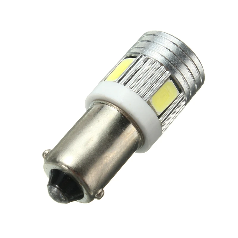 DC12V 6 автомобильный СВЕТОДИОД SMD супер белый внутреннего бокового хвост Клин светильник Лампа 6000K-6500K 5730 5630 T4W BA9S 120LM 1,2 Вт Прямая поставка