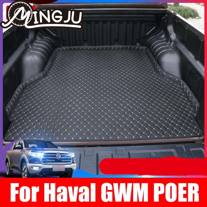 High Quality Car Trunk Mats Waterproof Boot Carpets Cargo Liner Mat For Great Wall GWM POER UTE 2020 2021 Haval Accessories