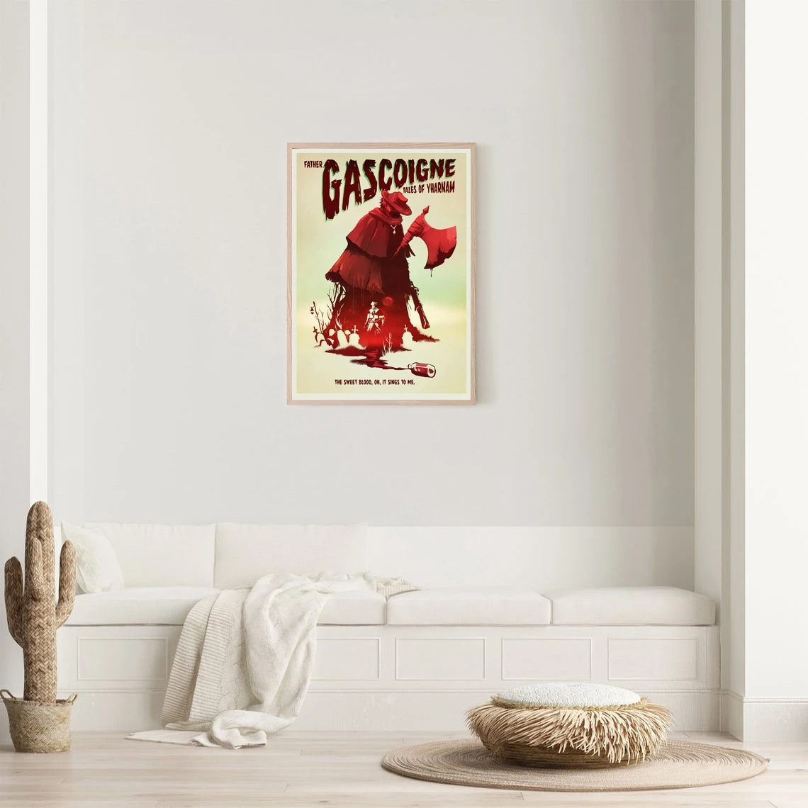 Father Gascoigne Tales Of Yharnam Video Game Poster Wall Art Canvas Painting Bedroom Living Room Home Decoration (No Frame)