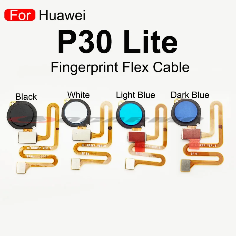 For Huawei P30 Lite Fingerprint Home Button Touch ID Sensor Flex Cable Replacement Repair Parts