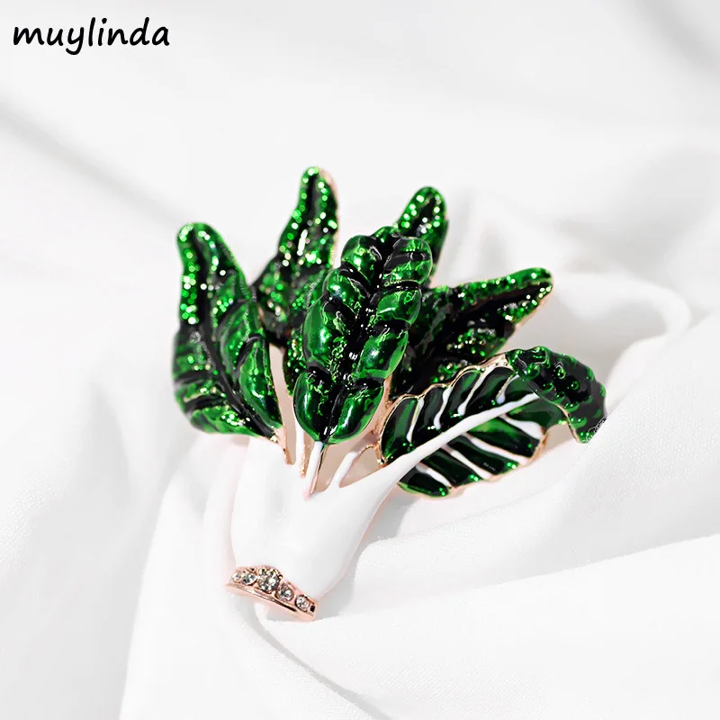 muylinda Cabbage Vegetables Brooch Fashion Enamel Pin Women Costume Brooches Jewelry Pins