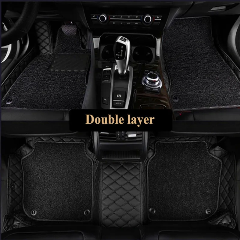 High quality! Custom special car floor mats for Audi e-tron 2021 waterproof durable double layers carpets for e-tron 2020-2019