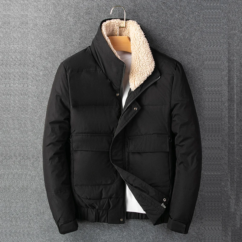 2021 Winter 80% White Duck Down  New Arrival Men's High Quality Thick Coat Male Fashion Jacket Thick Warm Male Outerwear