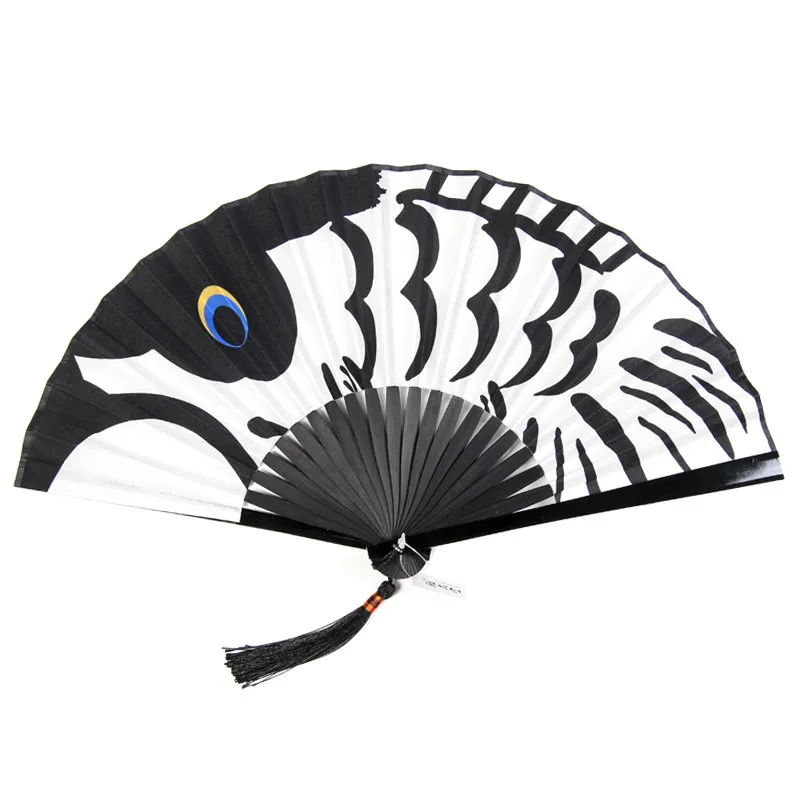 

Silk Folding Dance Fan Portable Vintage Lady Folding Fan Japanese Anime Cosplay Carp Fans Summer Bamboo Fan Abanicos Para Boda