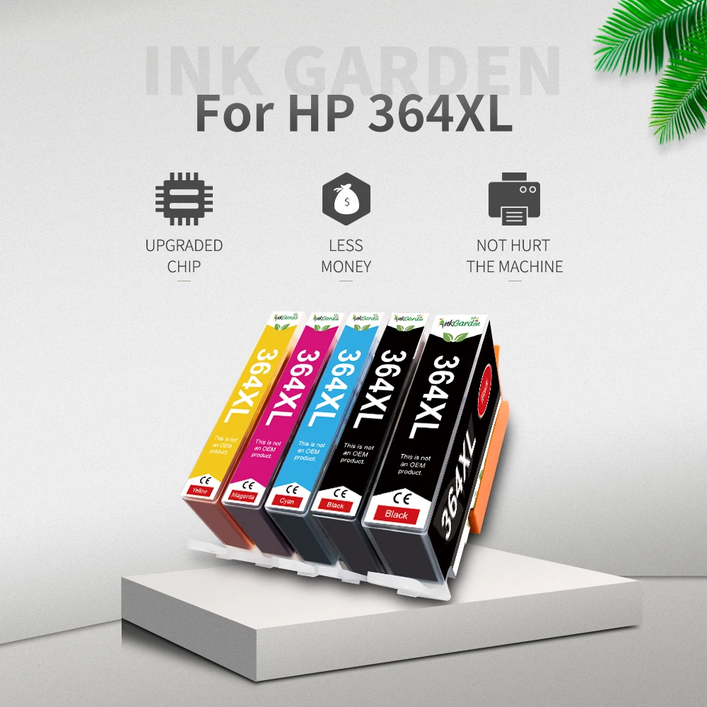 InkGarden Ink Cartridge For HP 364XL 364 XL HP364 Compatible Photosmart 5520 5522 5524 6510 6512 6515 4620 4610 4622 Printer