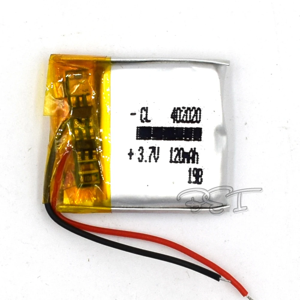 5 pces 3.7v 120mah 402020 li-polímero bateria li-ion de lítio recarregável para gravador de brinquedo gps mp3 mp4 telefone celular óculos navigator
