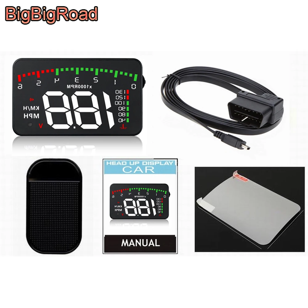 Car Hud Display Windshield Projector Overspeed Warning Auto For Renault Kangoo Kaptur Sandero Sport RS Triber Wind DeZir KIGER