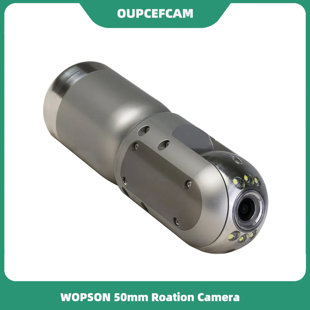 

50mm Pan Tilt Rotate Pipe Drain Sewer Camera Head For Vicam Brand 360 Rotation Pipeline Inspection Endoscope Borescope