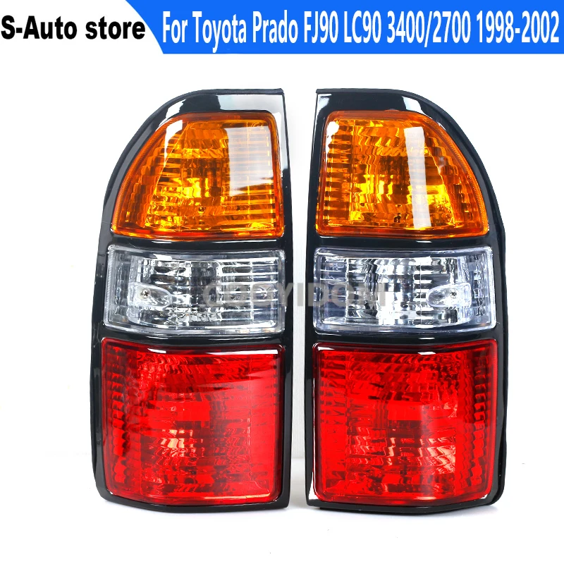 

Tail lamp shade upgrade for Toyota Prado FJ90 LC90 3400/2700 1998-2002 Tail lamp shade/yellow, white and red three-color shade