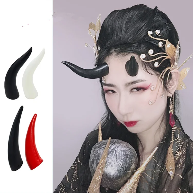 

Handmade Devil Horn Headdress Tomorrow's Ark Star Horn The Country Hanfu Studio Hairpin Ancient Wind Fairy Cos