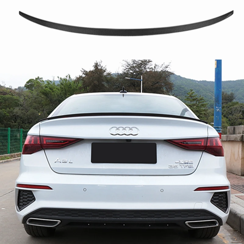 

Rear Trunk Lid Car Spoiler Wings For Audi A3 Sedan 2021 New Carbon Fiber Lip Spoilers