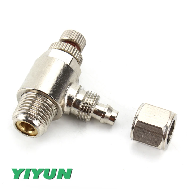 Brass metal throttle valve adjustment valve quick-threaded joint SL4/SL6/SL8/SL10/SL12-01/02/03/04