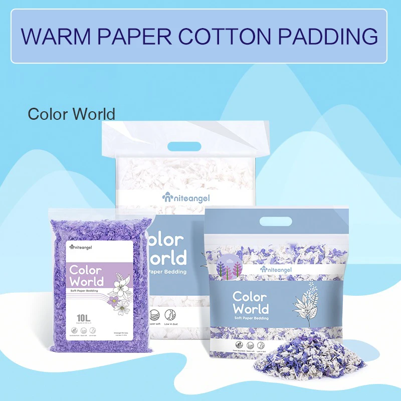 

Winter Hamster Paper Cotton Keeps Warm, Low Dust, Deodorant, Hole Punching Material, Strong Water Absorption Hamster Cage