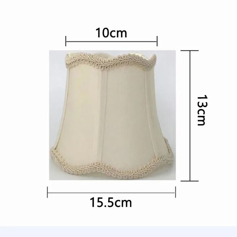 High Quality Cloth European Crystal Candle Chandelier Lamp Shade Wall Lampshade,E14 Hole 3cm