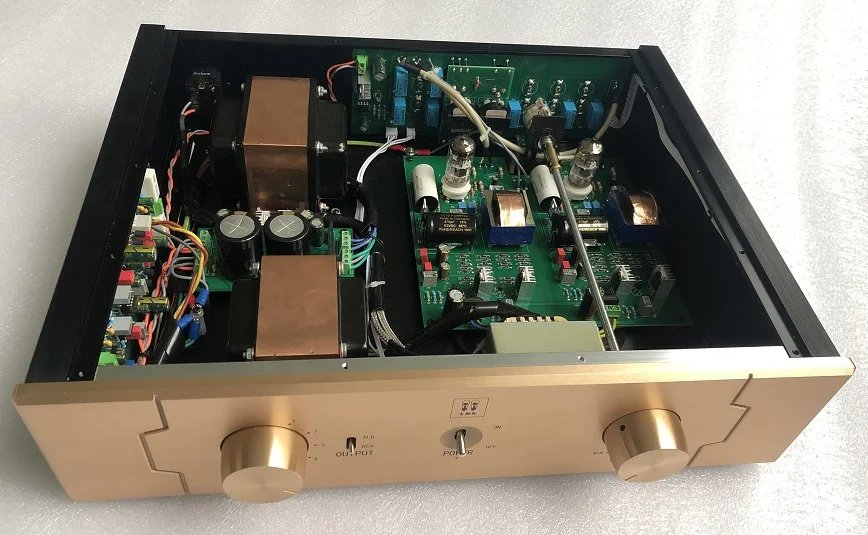 

New GDX-2 E88CC 6922 tube preamplifier, with balanced built-in regenerative power supply, NOS tube A3E88CC ,DACT24 potentiometer