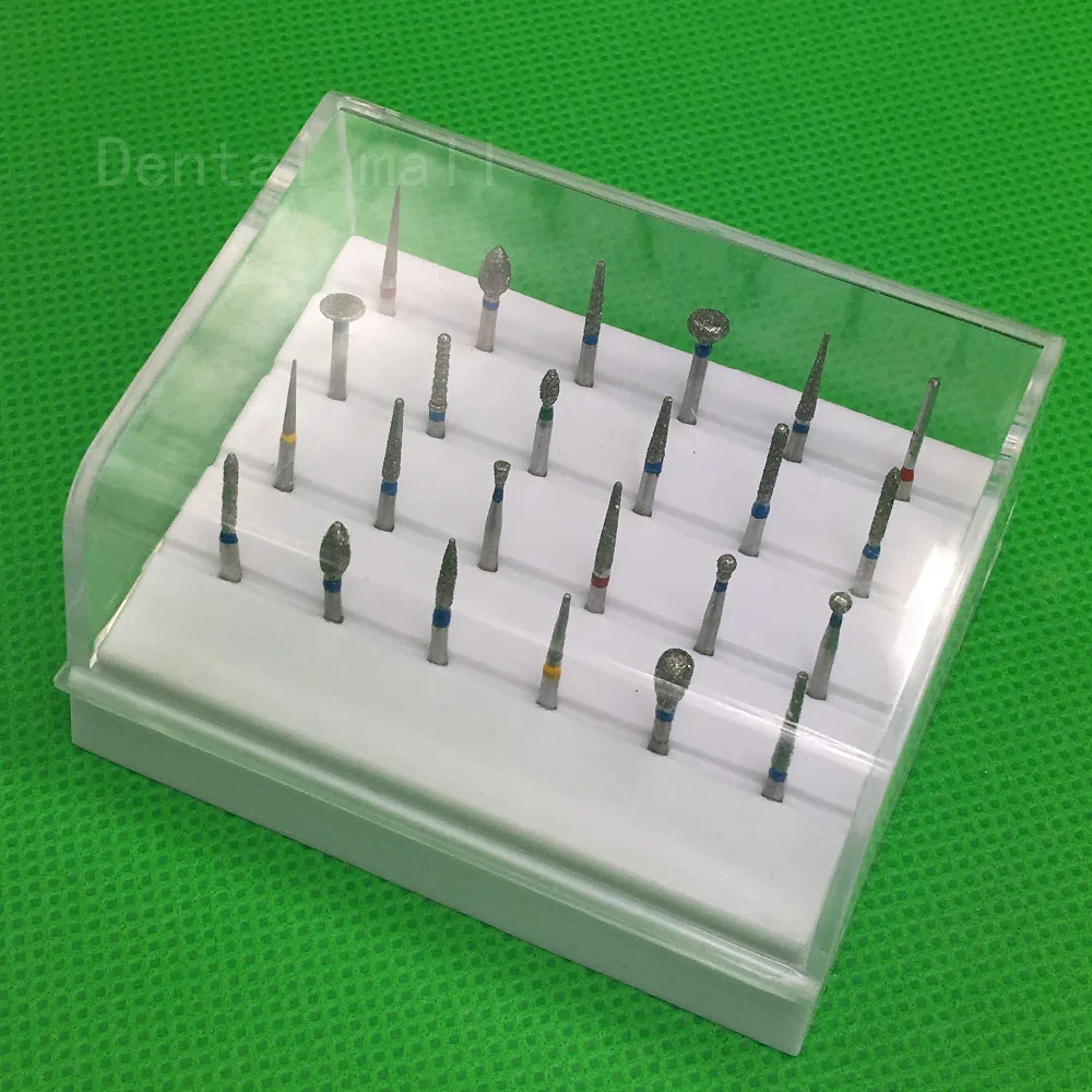 

24Pcs FG1.6 New Dental Diamond Burs Set For Porcelain Shouldered Abutment Polishing Lab Equipment For High Speed Handpiece