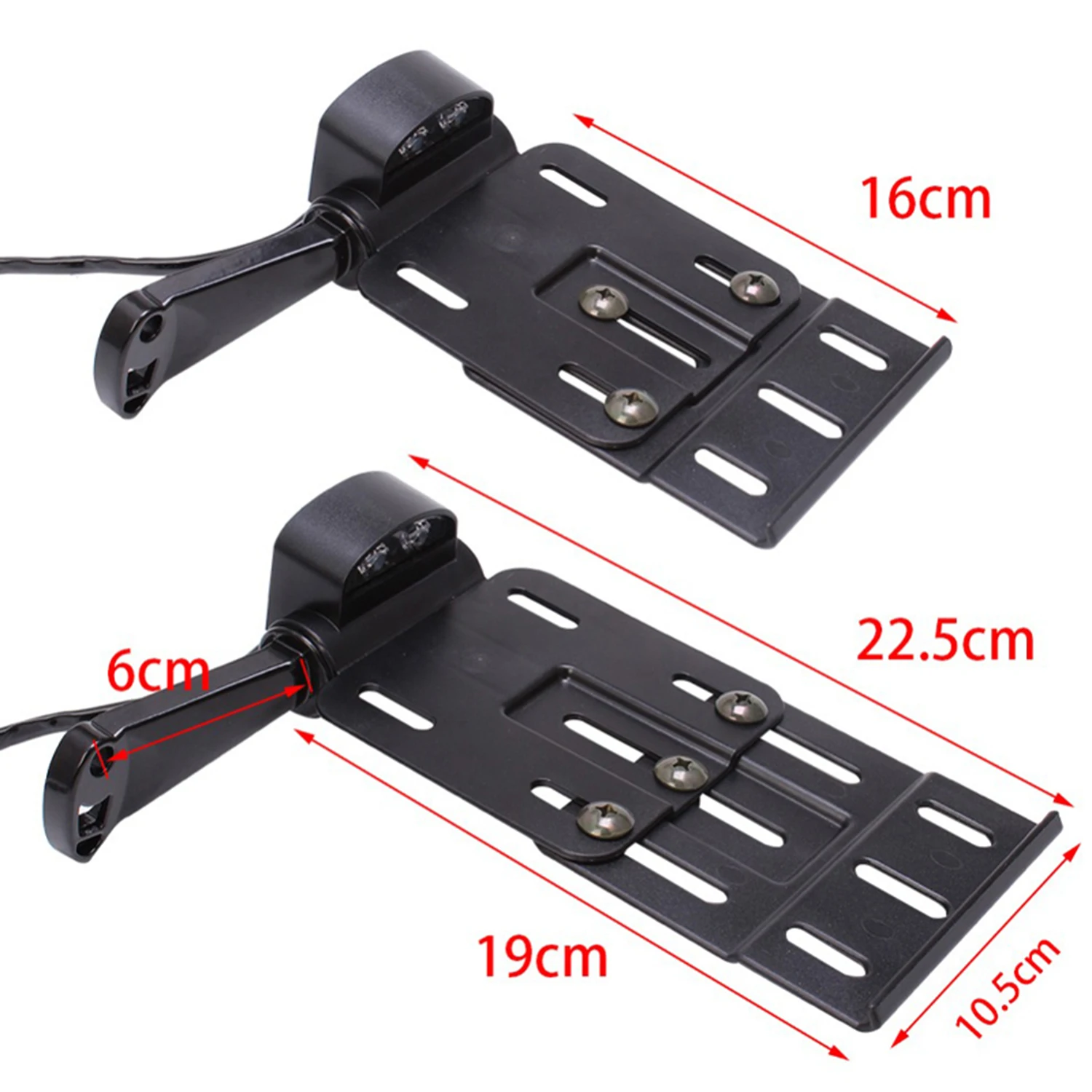 LED Foldable Side Mount License Plate Bracket Holder For Harley Sportster XL 883 1200 2004-2016