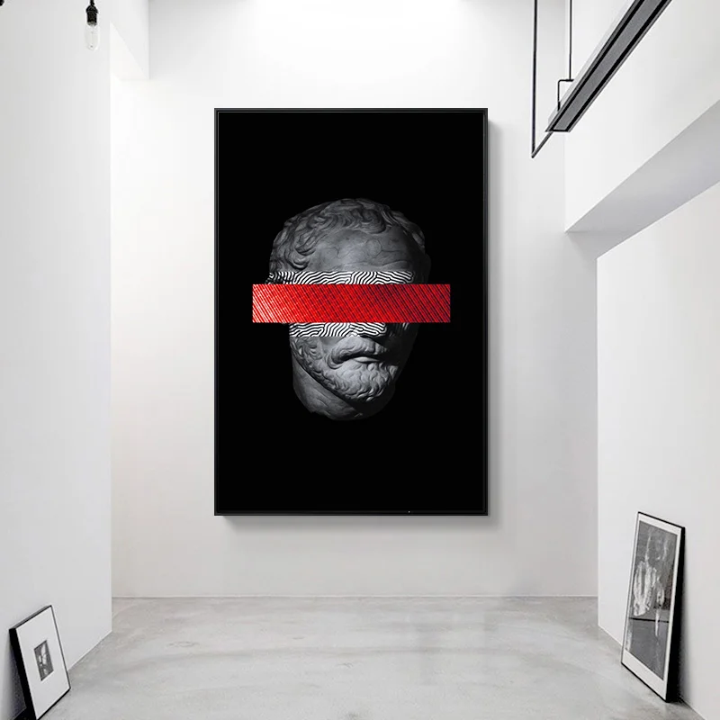 HD Poster Druck Leinwand Malerei Nordic Statue Große Größe Druck Hause Dekoration Wand Kunst Bild für Wohnzimmer