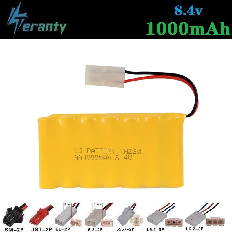 ( M Model ) 8.4v 1000mah NiCD Battery For Rc toy Car Tanks Trains Robot Boat Gun Ni-CD AA 700mah 8.4v Rechargeable Battery 1Pcs