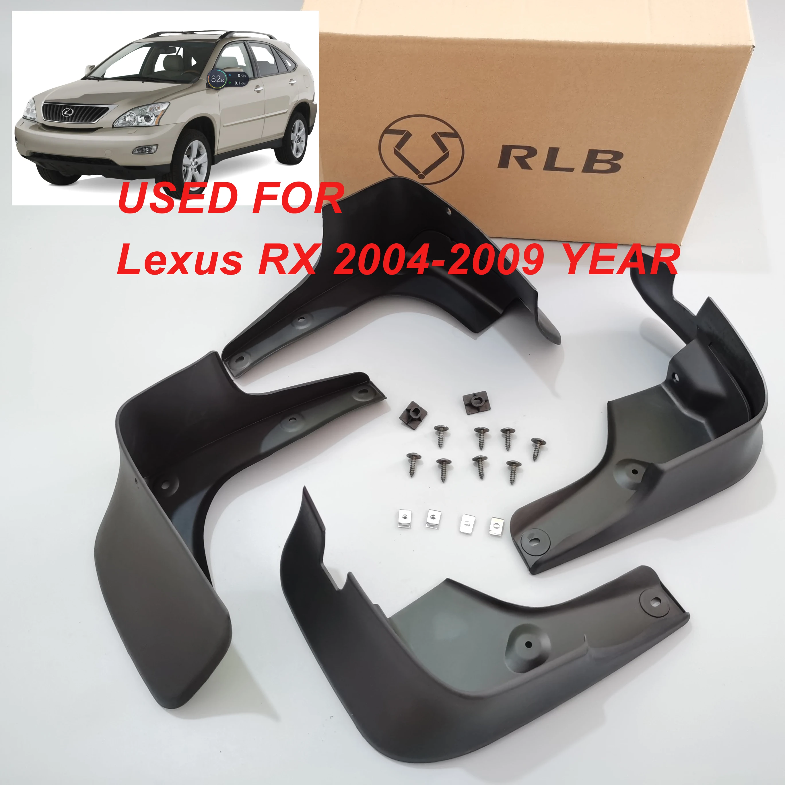 

Mudflap for Lexus RX RX300 RX330 RX350 RX400h 2004~2009 Fender Mud Guard Splash Flaps Mudguards Accessories 2005 2006 2007 2008