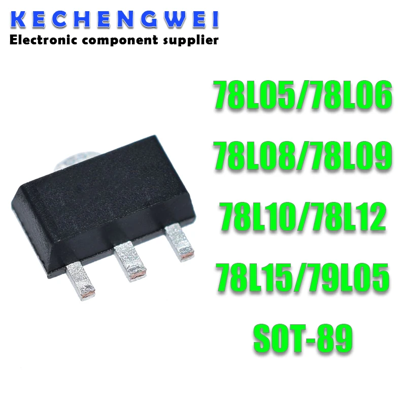 20PCS 78L05 SOT89 SOT SMD SOT-89 Triode 78L06 78L08 78L09 78L10 78L12 78L15 79L05