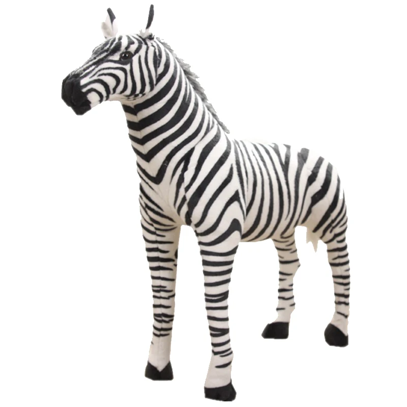 

Dorimytrader 28'' / 72cm New Giant Plush Soft Simulated Animal Zebra Toy Photography Props Nice Baby Gift Free Shipping DY61029