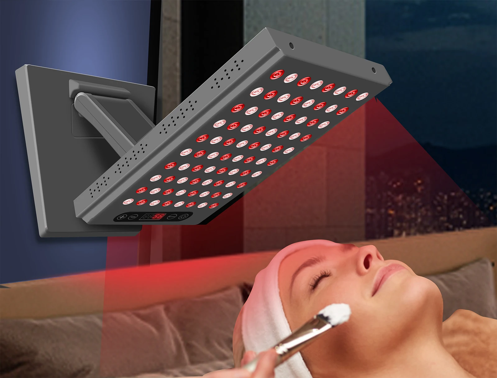 660nm & 850nm Nah-infrarot und Rot Licht Therapie Panel Heimgebrauch Gerät LED Licht Therapie Lampe für Anti-aging, schmerzen Relief