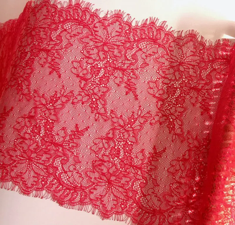 3m long 23cm wide hollow eyelash lace fabric wholesale DIY underwear clothing decoration accessories