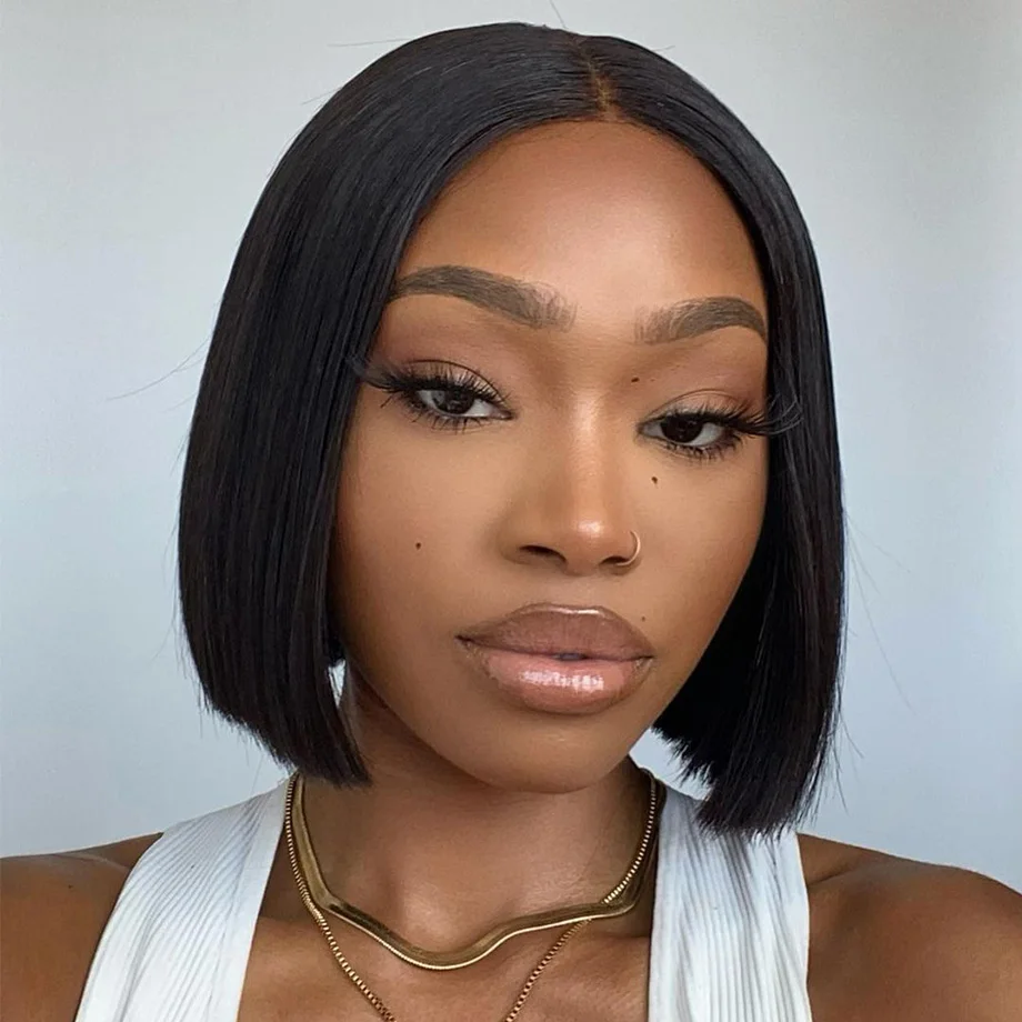 Short Bob Wig Lace Front Human Hair Wigs For Women Brazilian T Part Lace Frontal Straight Human Hair Cheap Bob Lace Front Wigs