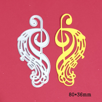 Big Syllable Music Note background tag Metal Cutting Dies Stencils Die Cut for DIY Scrapbooking Album Paper Card Craft 2021 New