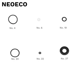 5 unids/pack anillo de sello O-Anillos para NCT-130 serie aerógrafo accesorios de partes para NEOECO NCT-130 NCT-131 NCT-190 aerógrafo