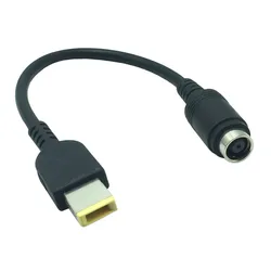7.9*5.5mm Round Jack to Square Plug End Adapter Pigtail Charger Power Adapter Converter Cable For IBM Lenovo Thinkpad
