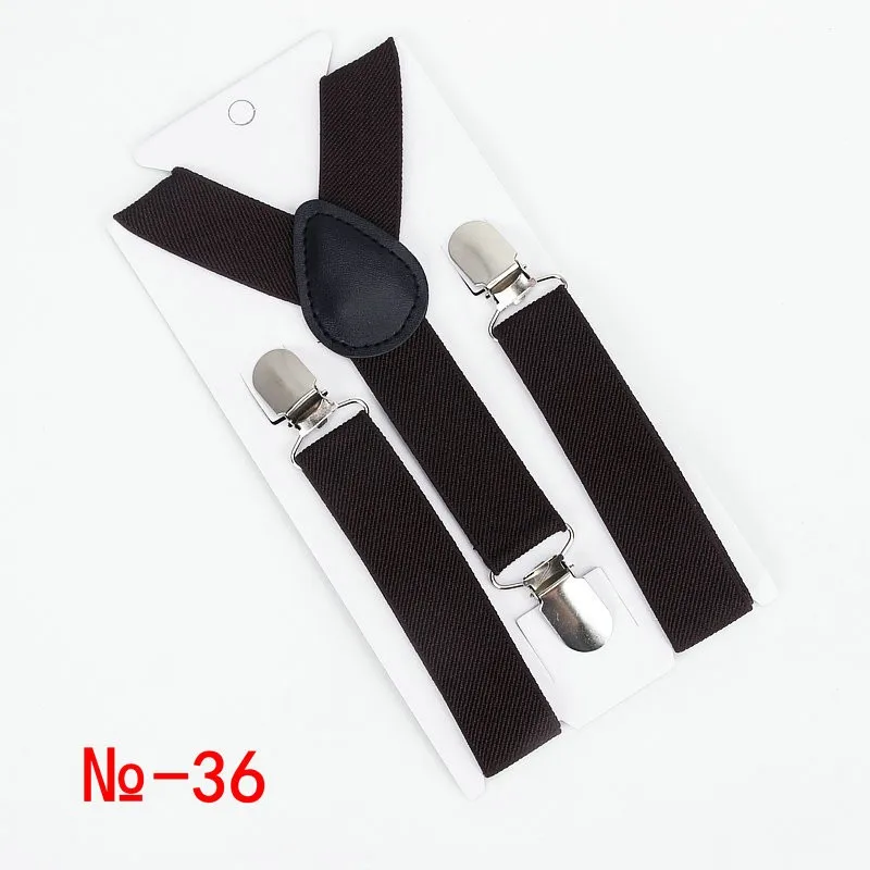 Elastis Pita Kids Unisex Soild Warna Sabuk Adjustable Suspender Klip Kawat Gigi Tali untuk Pesta Pernikahan 3 Klip Sabuk