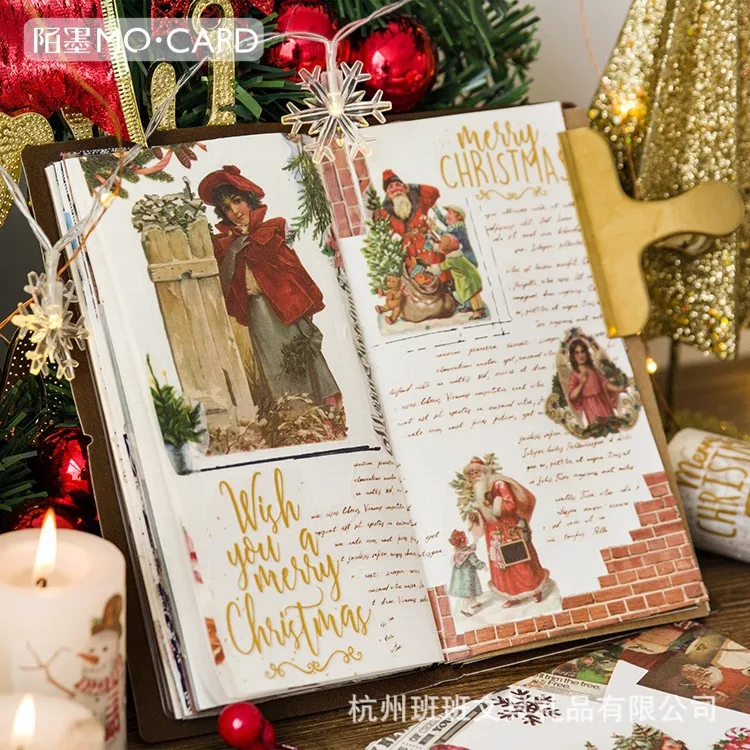 Retrò Carino Di Natale Decorativo Nastri di Washi Giapponese Nastro Adesivo FAI DA TE Scrapbooking Diario di Carta di Natale Adesivi Regalo per I Bambini