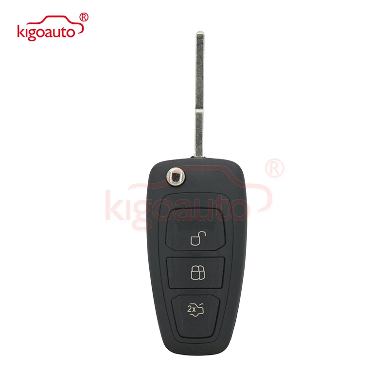 Kigoauto AM5T15K601AD 2036872 Car Remote Flip Key 3 Button 434Mhz FSK 4D63 Chip for Ford Mondeo Focus C-Max 2011 2012 2013 2014