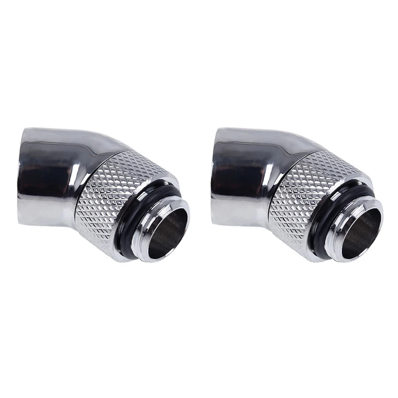 2 stuks Originele Alphacool HF Computer Waterkoeling Loop Build 45 Graden 360 Roterende Elleboog, DIY Split Waterkoeling G1/4" Fittings