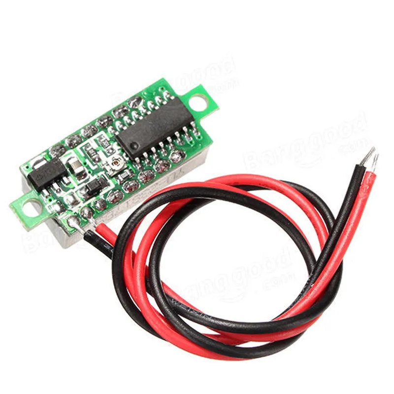ALLSOME 0.28 Inch 2.5V-30V Mini Digital Voltmeter Voltage Tester Meter LED Screen Electronic Parts Accessories Digital Voltmeter