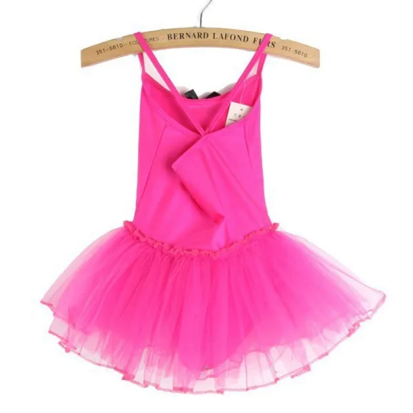 New Arrivel Leotards Cotton Ballet Dress Cute Child Girls Dance Dress Tutu Ballet Swan Show Sling Dancewear