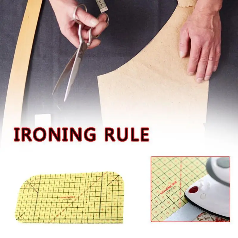 1PCS Ironing Ruler Measuring Tool Hot Patchwork Tailor Craft Cloth Cutting Rulers Patchwork Ruler Quilting Rule