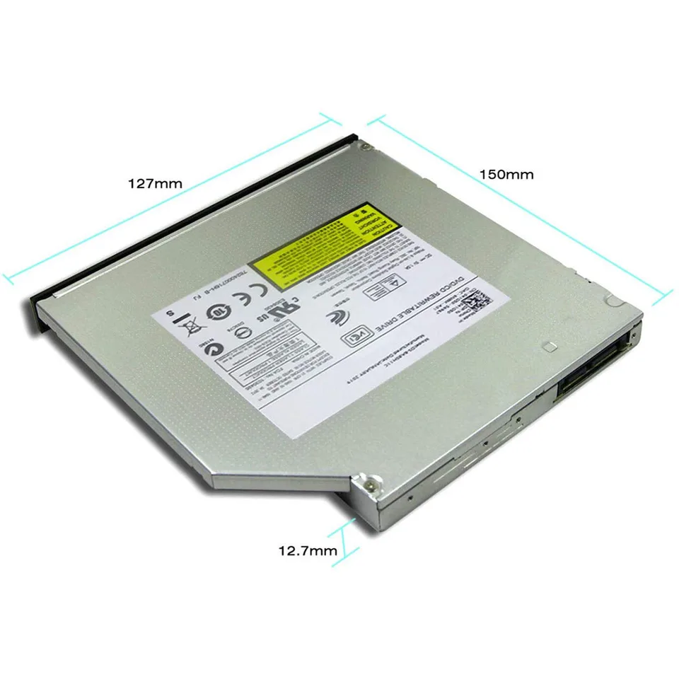 【中古】DVD-RW/CD-RW 12.7mmドライブ。 12.7mm DVD ROM Optical Drive CD/DVD-ROM CD-RW Player Burner Slim