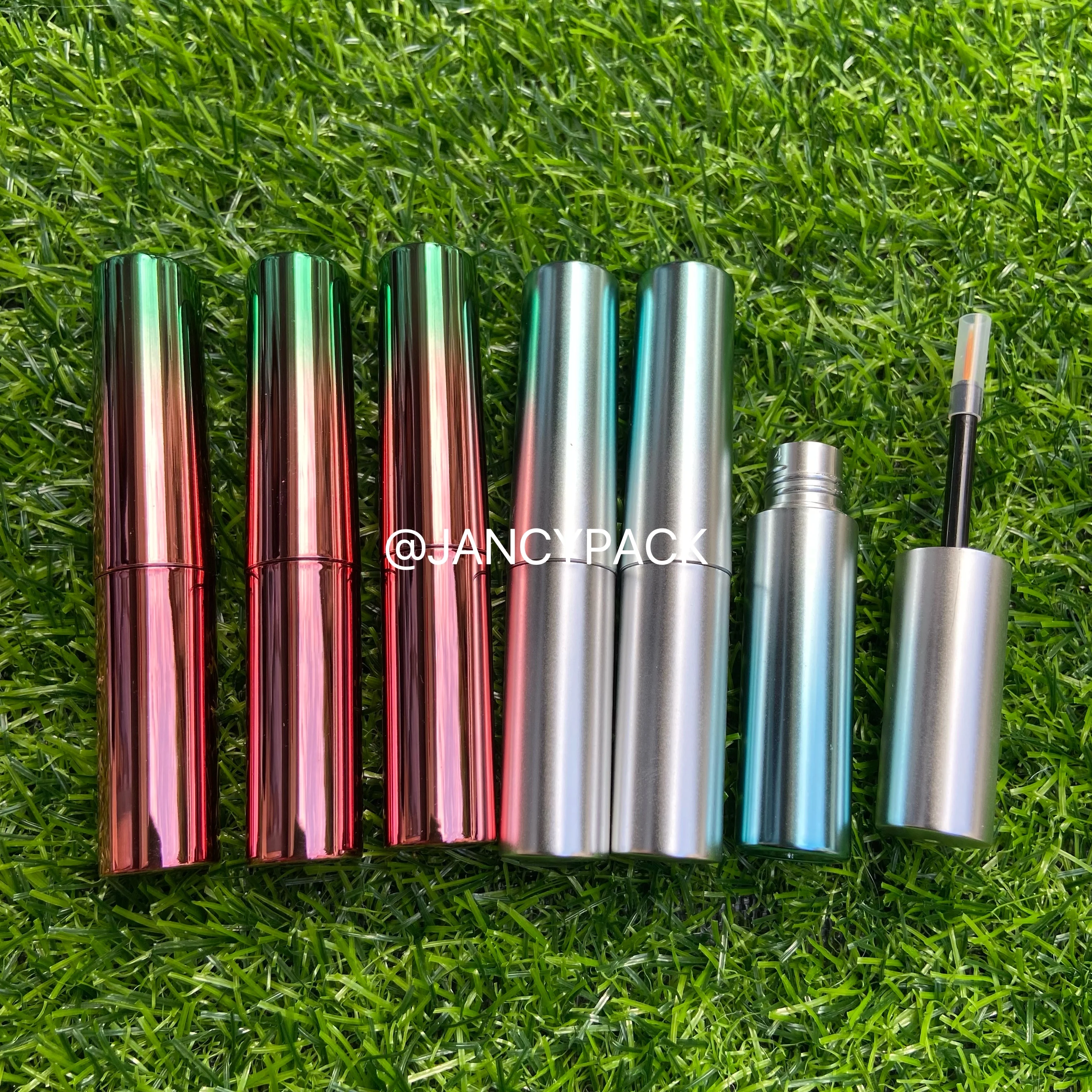 

Empty 2.5ml Small Ggradient Silver Red Color Empty Eyeliner Container Eye Lash Vial Eyelash Bottle Eye Line Glue Tubes