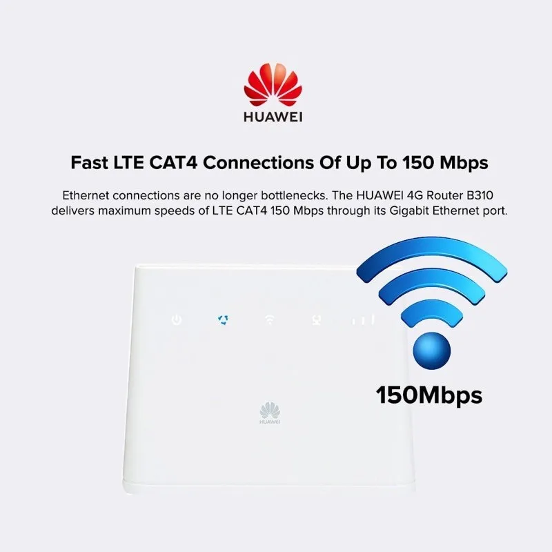 Unlocked HUAWEI LET CPE Router B315s-936 wireless modem 4g wifi router with sim card Category 4 RJ11 Port  mobile hotspot router