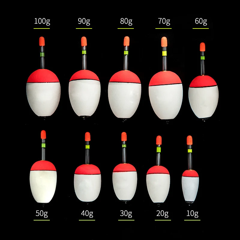 1Pcs Fishing Float High Quality EVA Luminous Float Fish Bait for Sea Fishing Carp Fishing Tackle Accessories Plastic 30