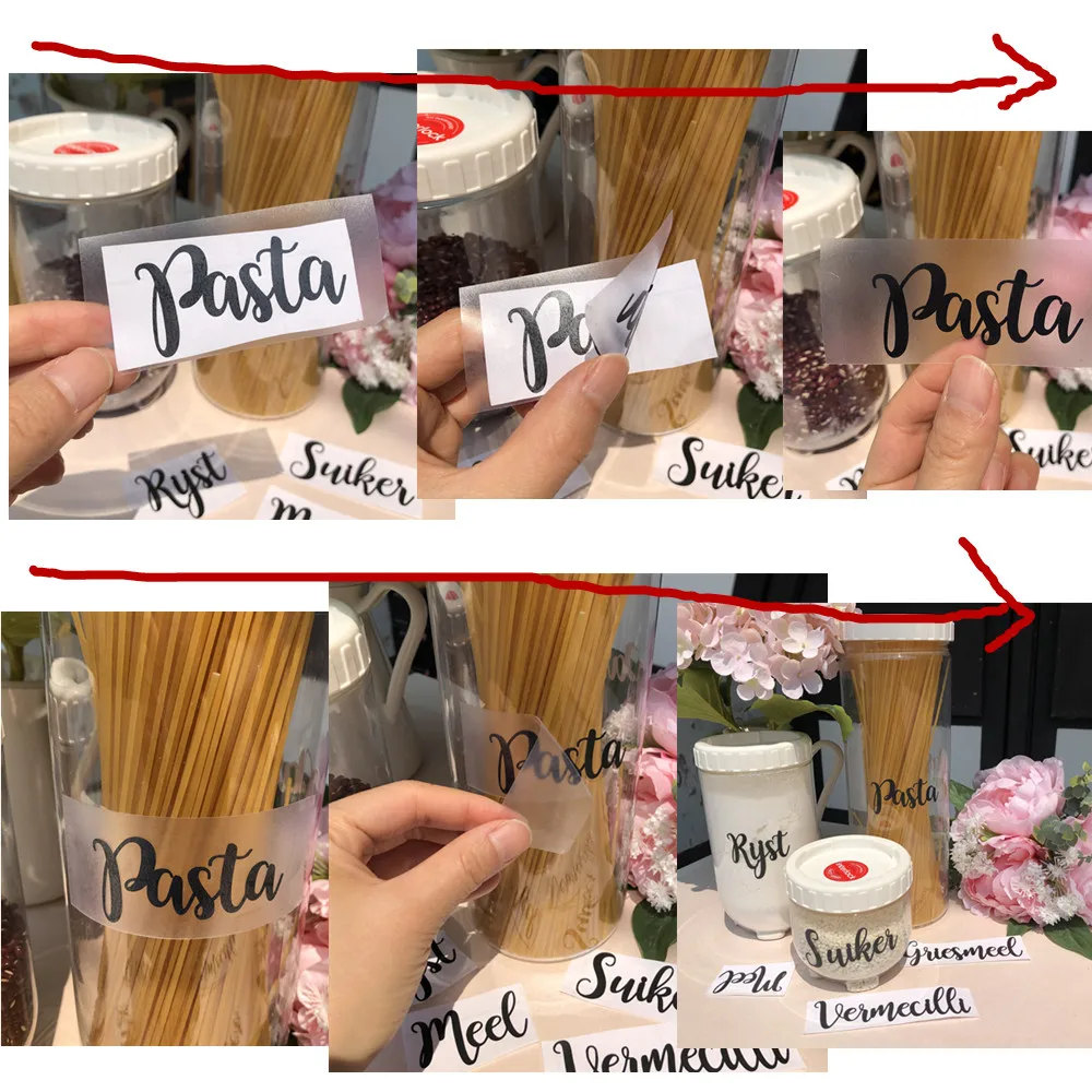 Customize Kitchen spices labels Decals home Organization Custom Vinyl Labels Personalized Rice bottle stickers