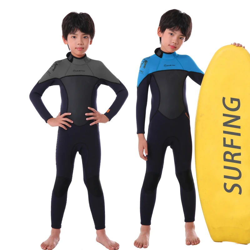 Mädchen Dicke Badeanzug Jungen Neopren Surf Neoprenanzug 2,5mm Unterwasser Freies Tauchen Anzug Quallen Scuba Bademode Kinder Bade Set